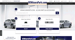 Desktop Screenshot of oemacuraparts.com